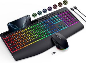 Wireless Keyboard and Mouse Combo- ...