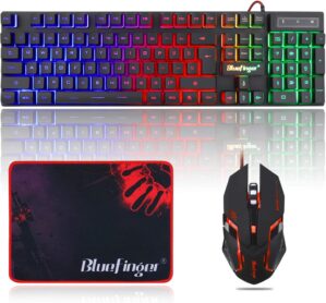 BlueFinger RGB Gaming Keyboard and ...