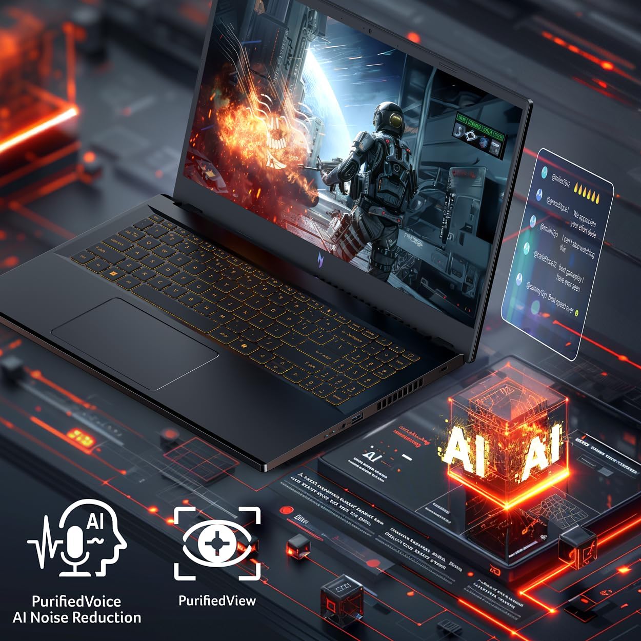 acer Nitro V Gaming Laptop | Intel Core i5-13420H Processor | NVIDIA GeForce RTX 4050 Laptop GPU | 15.6" FHD IPS 165Hz Display | 8GB DDR5 | 512GB Gen 4 SSD | Wi-Fi 6 | Backlit KB | ANV15-52-586Z - Image 7