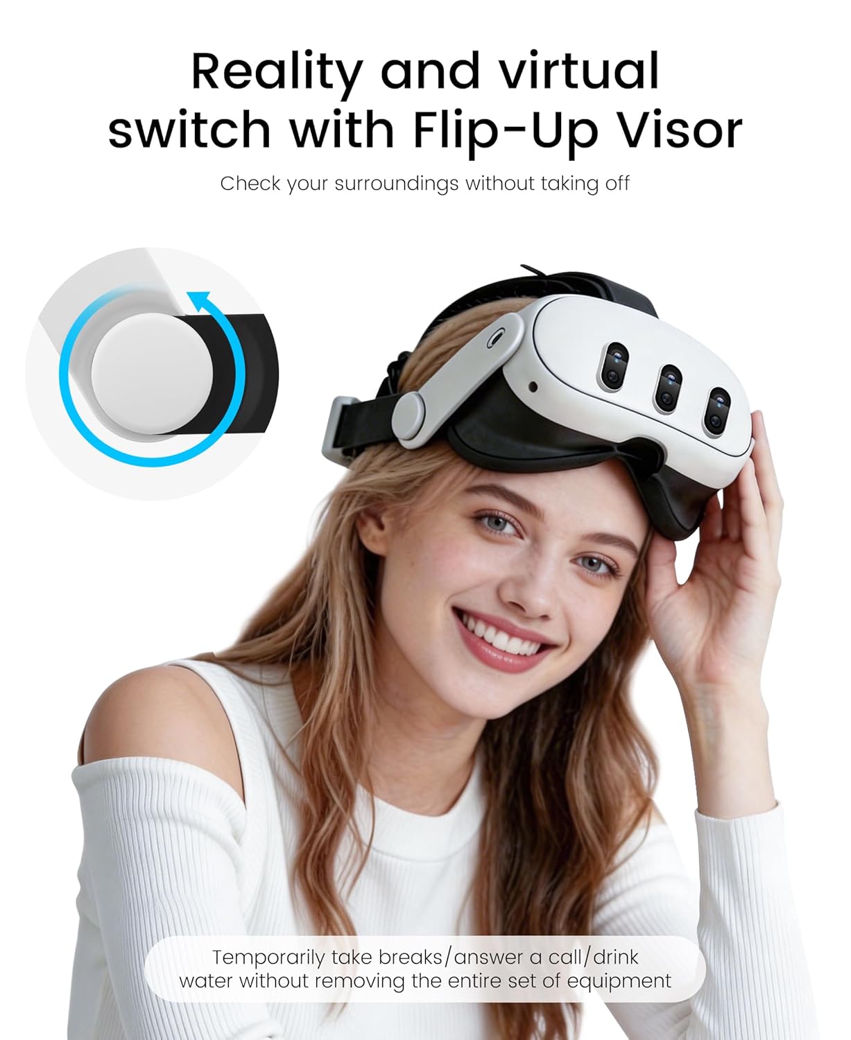 Battery Head Strap Compatible with Oculus Meta Quest 3S/3/2,10000mAh Battery VR Headset Strap Enhanced Support and Comfort, Adjustable Elite Strap Replacement- MV1001 - Image 6