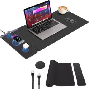 Wireless Charging Mouse Pad with 2n...
