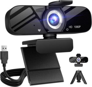 Tewiky Full HD Webcam with Built-in...