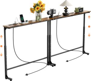 GRLEAF 2 Pack Adjustable Height Nar...