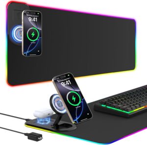 RGB Gaming Mouse Pad Wireless Charg...