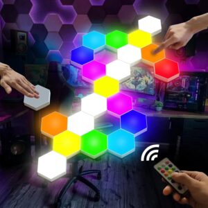 Vcwtty Hexagon Lights, Smart LED Wa...
