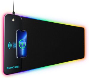 Schkner RGB Gaming Mouse Pad with W...