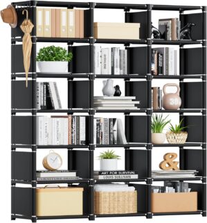 Mavivegue Bookcase, 18-Cube Extra L...