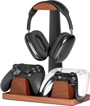 UPERGO Headset Stand with 2 Control...