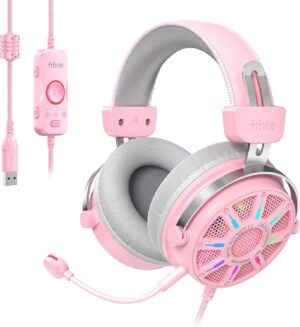 FIFINE USB Gaming Headset with Open...