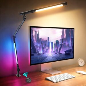 LED Desk Lamp with Clamp, Adjustabl...