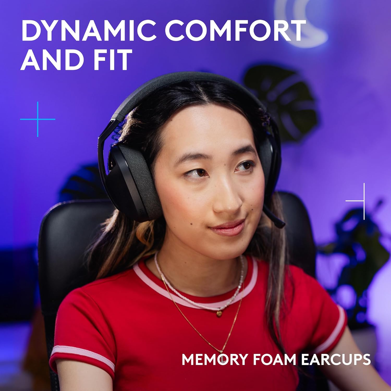 Logitech G321 Lightspeed Wireless Bluetooth Gaming Headset, Dynamic Comfort and fit, 16 kHz Boom mic, 20+ hrs Battery, PC, PS4, PS5, Nintendo Switch, Mobile - Black - Image 2