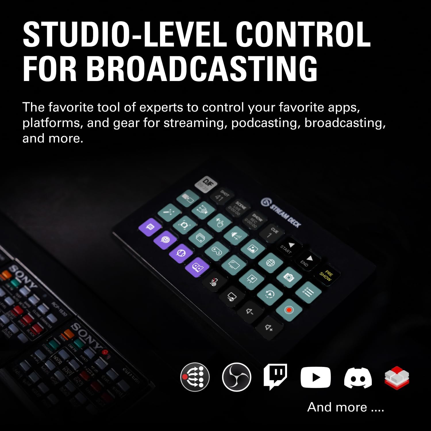 Elgato Stream Deck XL – Advanced Studio Controller, 32 Macro Keys, Trigger Actions in apps and Software Like OBS, Twitch, YouTube and More, USB, Works with Mac and PC - Image 2
