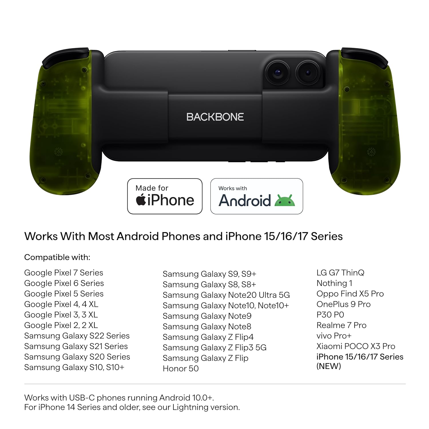 Backbone One Mobile Gaming Controller Xbox Edition – USB-C Phone Controller for iPhone 15/16/17 & Android, Play with Xbox Game Pass Ultimate (1-Month Access Included), Stream from Console or PC & More - Image 6