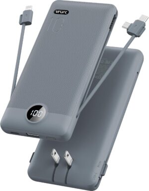 VRURC Portable Charger Built-in Cab...