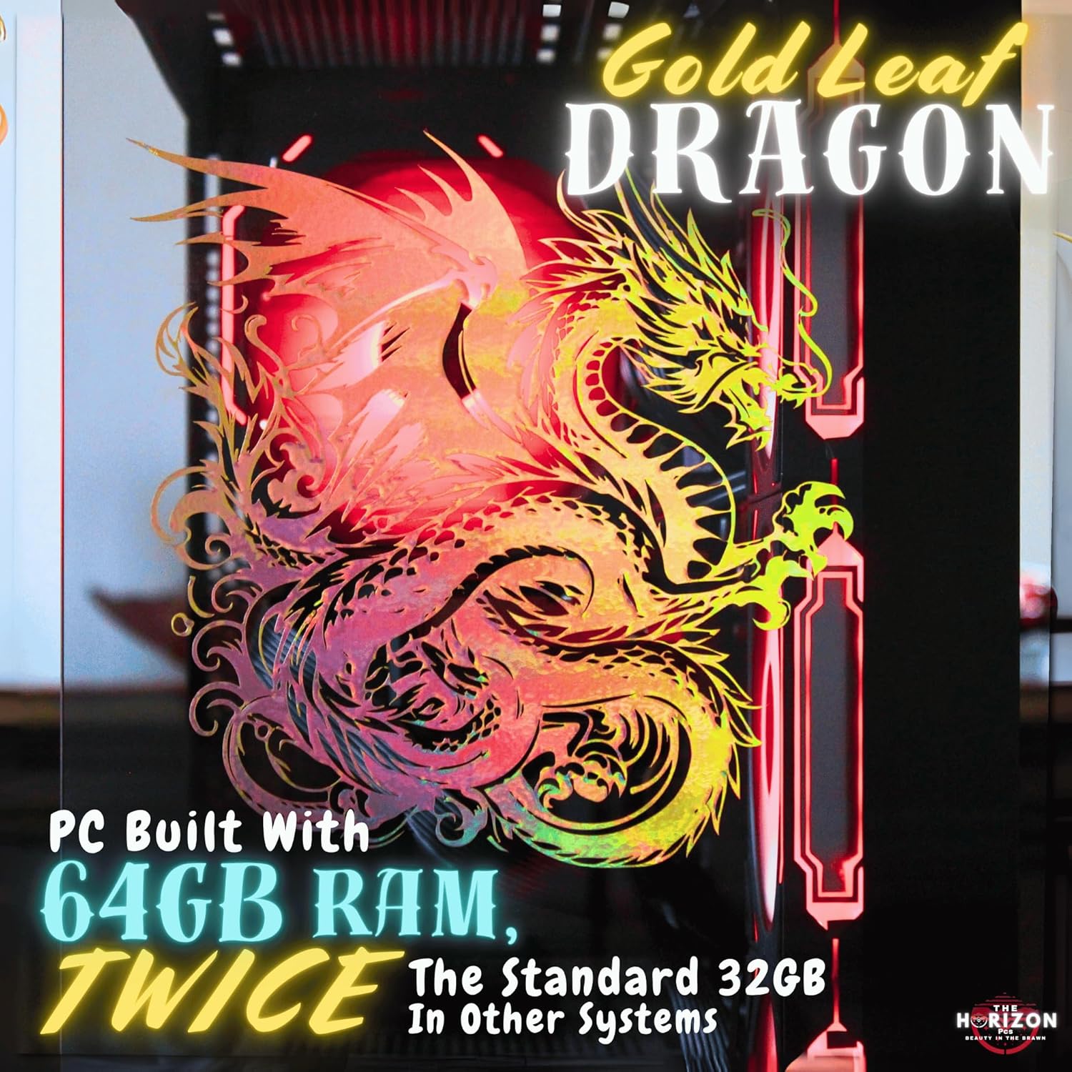 The Horizon Autherium Dragon RGB I9 RTX Gaming PC || 64GB RAM || 10TB High Speed Storage || Core I9 Upto 5.4Ghz || RTX 5070 OC || Windows 11 PRO || 360MM AIO || 2.4GB/s WiFi 6E, VR and Gaming Ready - Image 3
