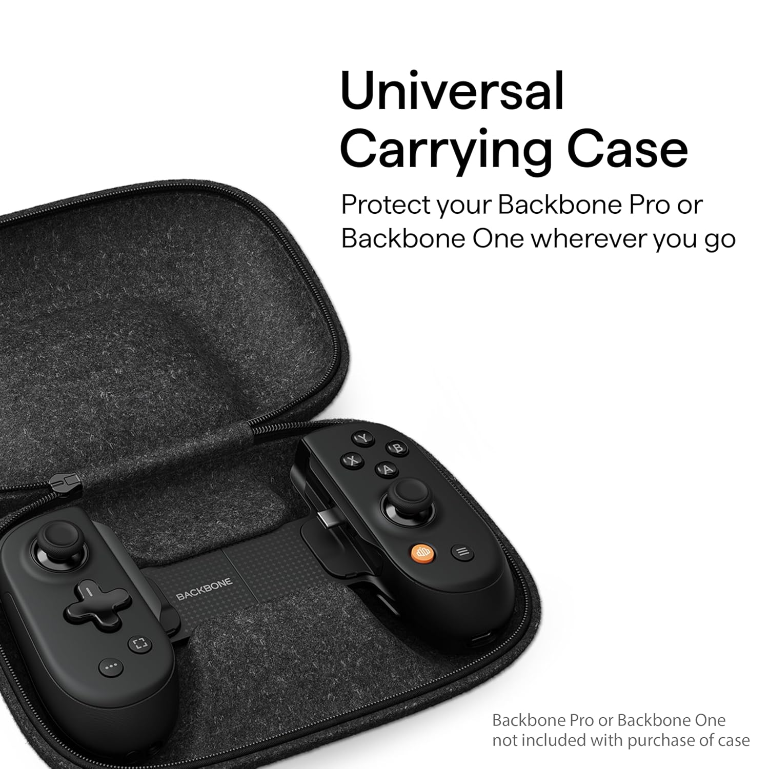 BACKBONE Universal Controller Case – Lightweight & Durable Case with Travel-Ready Storage for Your Pro and One Mobile Gaming Controller, Molded Felt Giftable Organizer for Gamers - Image 2