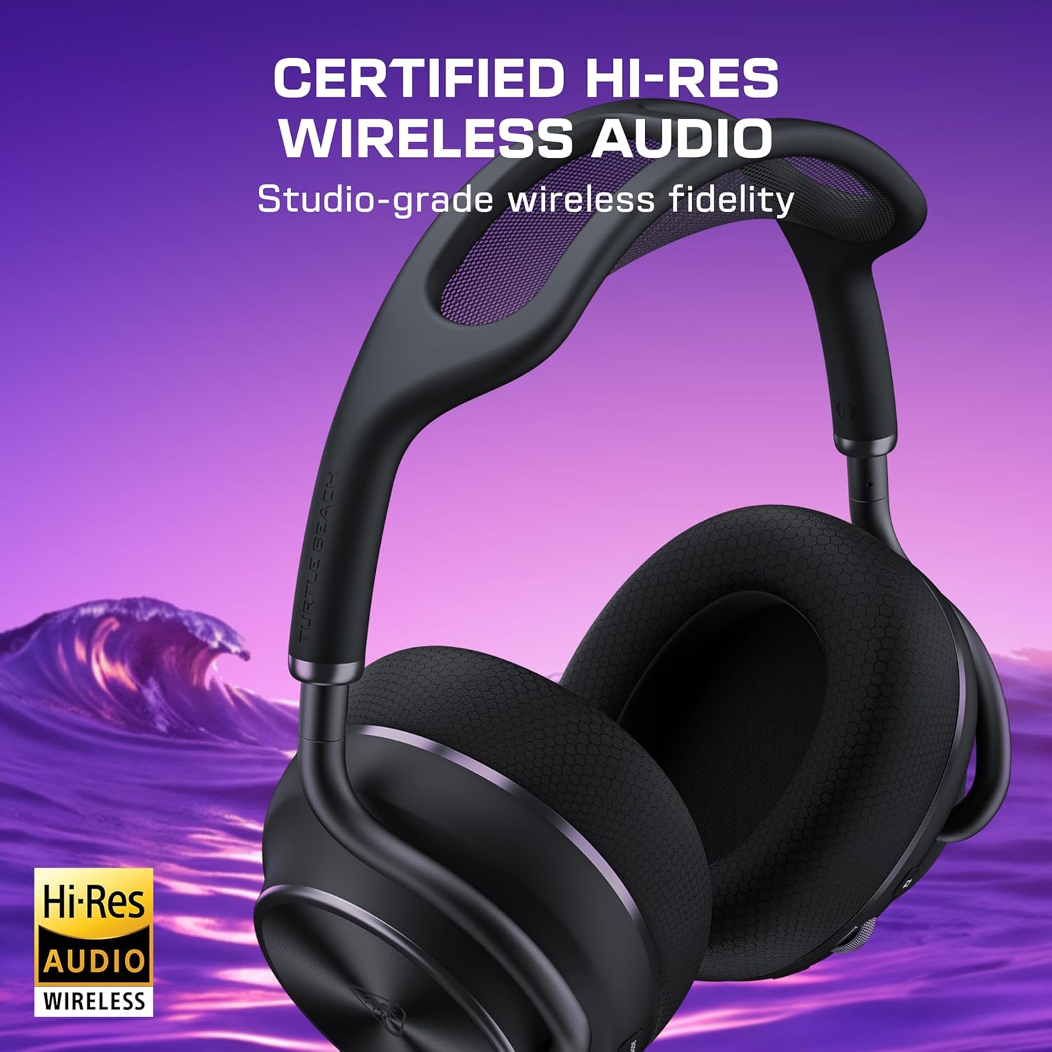 Turtle Beach Stealth Pro II Premium Wireless Gaming Headset for Xbox Series X|S, PS5, PS4, PC - Hi-Res Audio, Dolby Atmos, Active Noise Cancellation, Simultaneous Bluetooth, 24-bit Audio - Black - Image 2