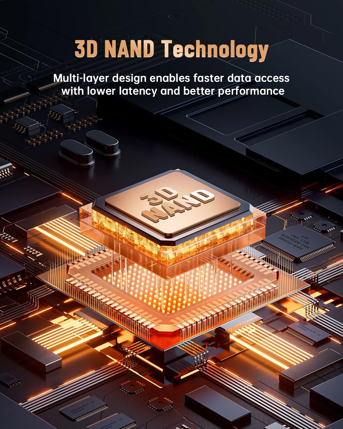 512GB M.2 2230 NVMe Gen4x4 PCIe SSD, 3D NAND, Graphene Thermal Solution, Up to 5200MB/s, Compatible with Steam Deck, ASUS ROG Ally, Microsoft Surface, Laptops, Mini PCs, Ultrabook - Image 3
