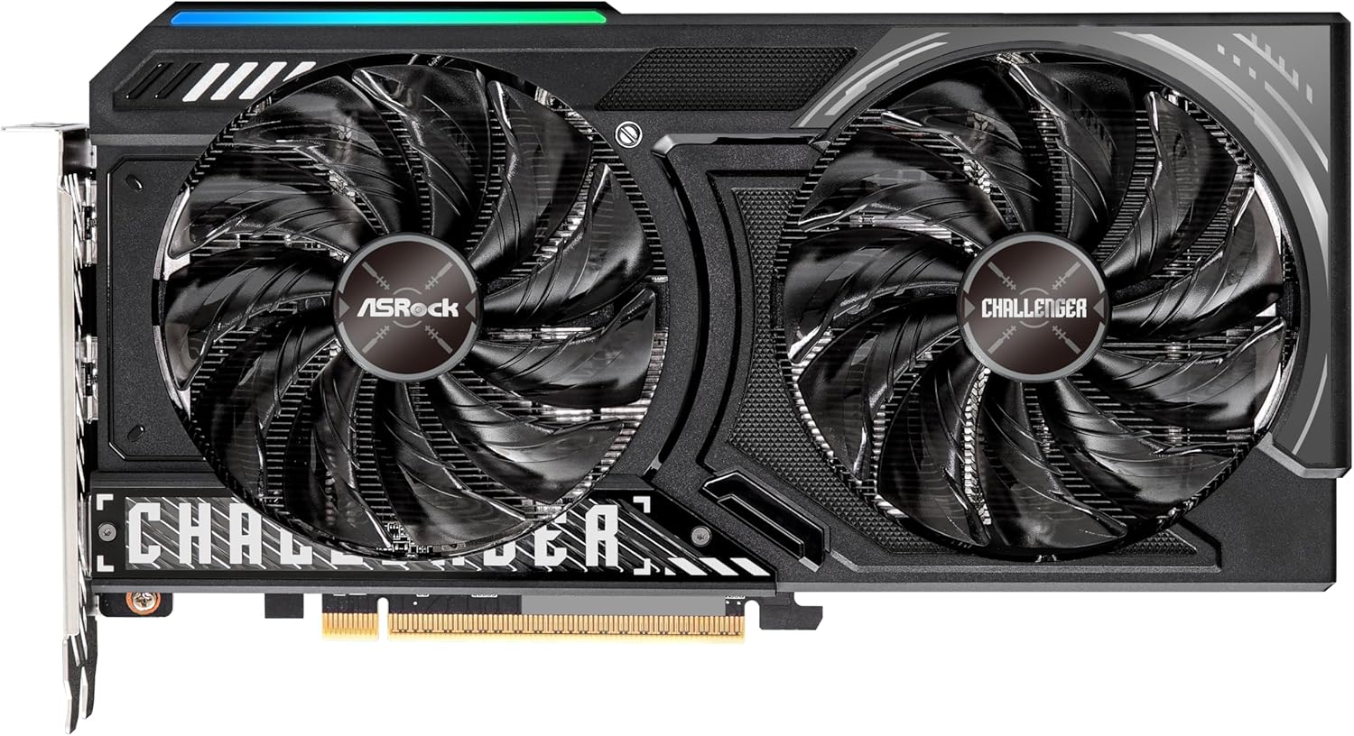 ASRock Radeon RX 9060 XT Challenger 16GB OC Graphics Card, AMD RDNA 4 Architecture, 16GB GDDR6, PCIe 5.0, Dual Fans, 0dB Silent Cooling, LED Indicator, DisplayPort 2.1a, HDMI 2.1b - Image 5