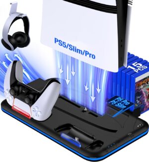 PS5/Slim/Pro Stand and Cooling Stat...