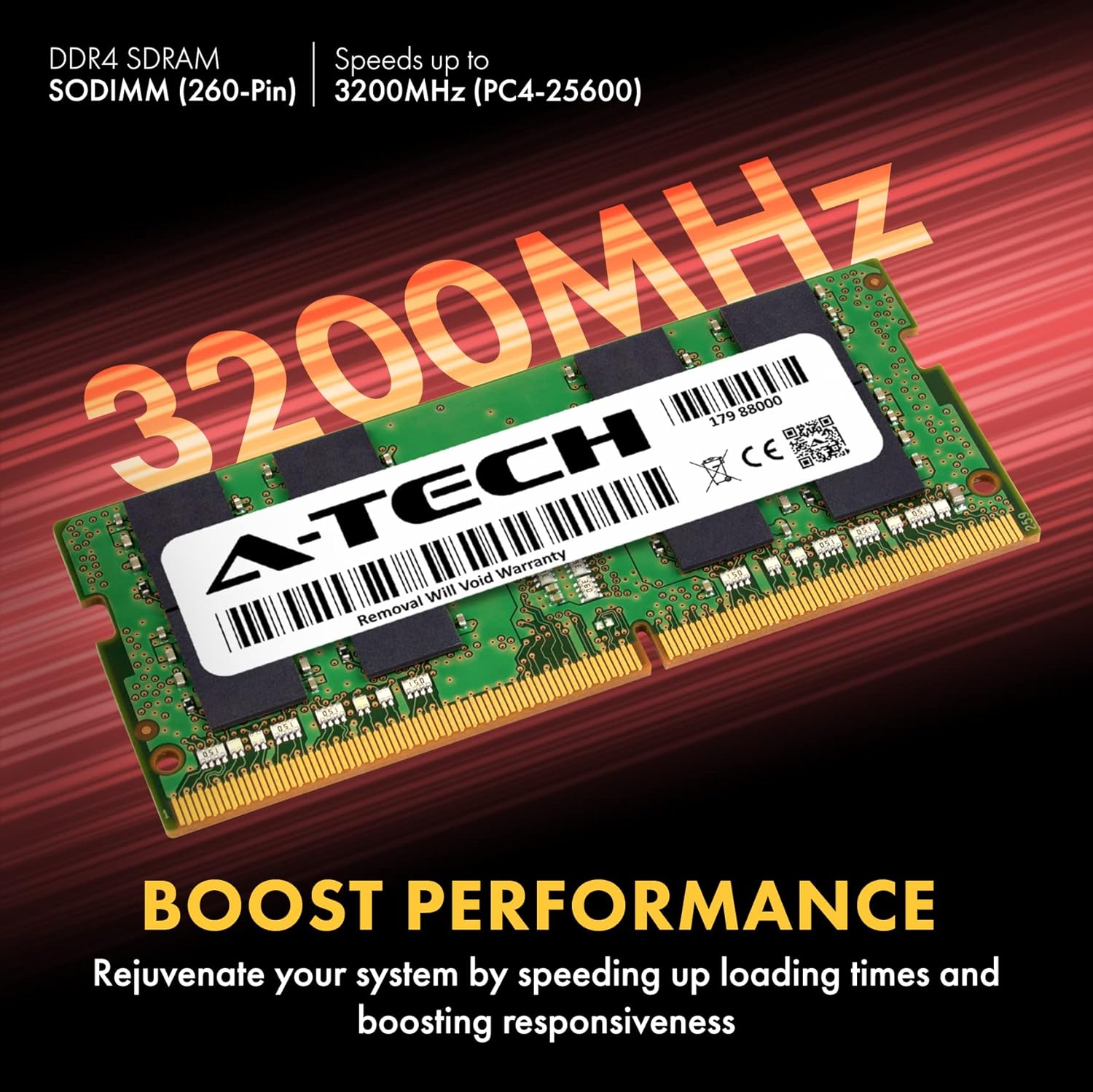 A-Tech 16GB DDR4 3200 MHz SODIMM PC4-25600 (PC4-3200AA) CL22 Non-ECC Laptop RAM Memory Module - Image 3