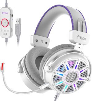 FIFINE Open Back Gaming Headset wit...