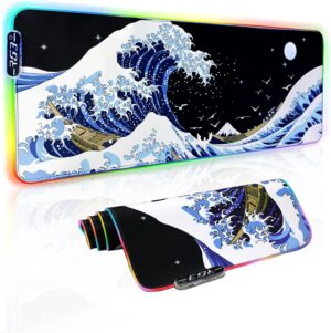 Gaming Laptop Mouse Pad,Sea Wave Bi...