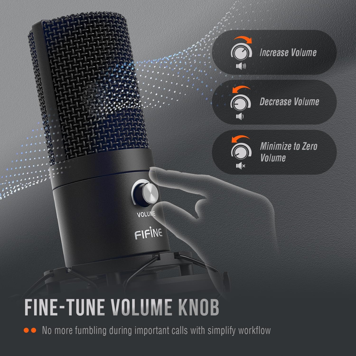 FIFINE Studio Condenser USB Microphone Computer PC Microphone Kit with Adjustable Boom Arm Stand Shock Mount for Instruments Voice Overs Recording Podcasting YouTube Vocal Gaming Streaming-T669 - Image 4