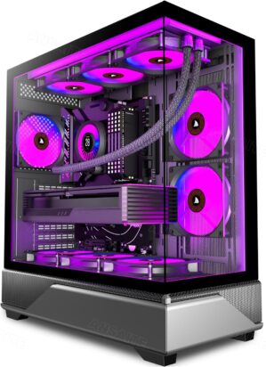 PC CASE 6 PWM ARGB Fans Pre-Install...