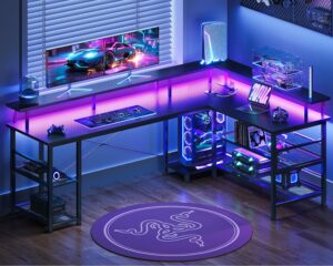 ODK 66″ L Shaped Gaming Desk ...