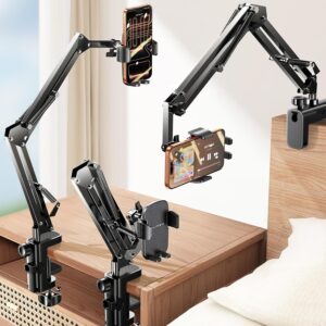 LISEN Gooseneck Phone Holder for Be...