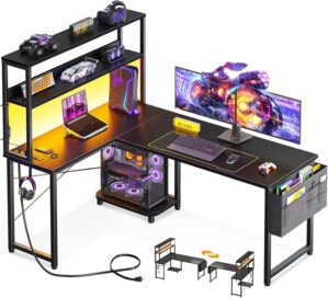 ODK 53 Inch L Shaped Gaming Desk wi...
