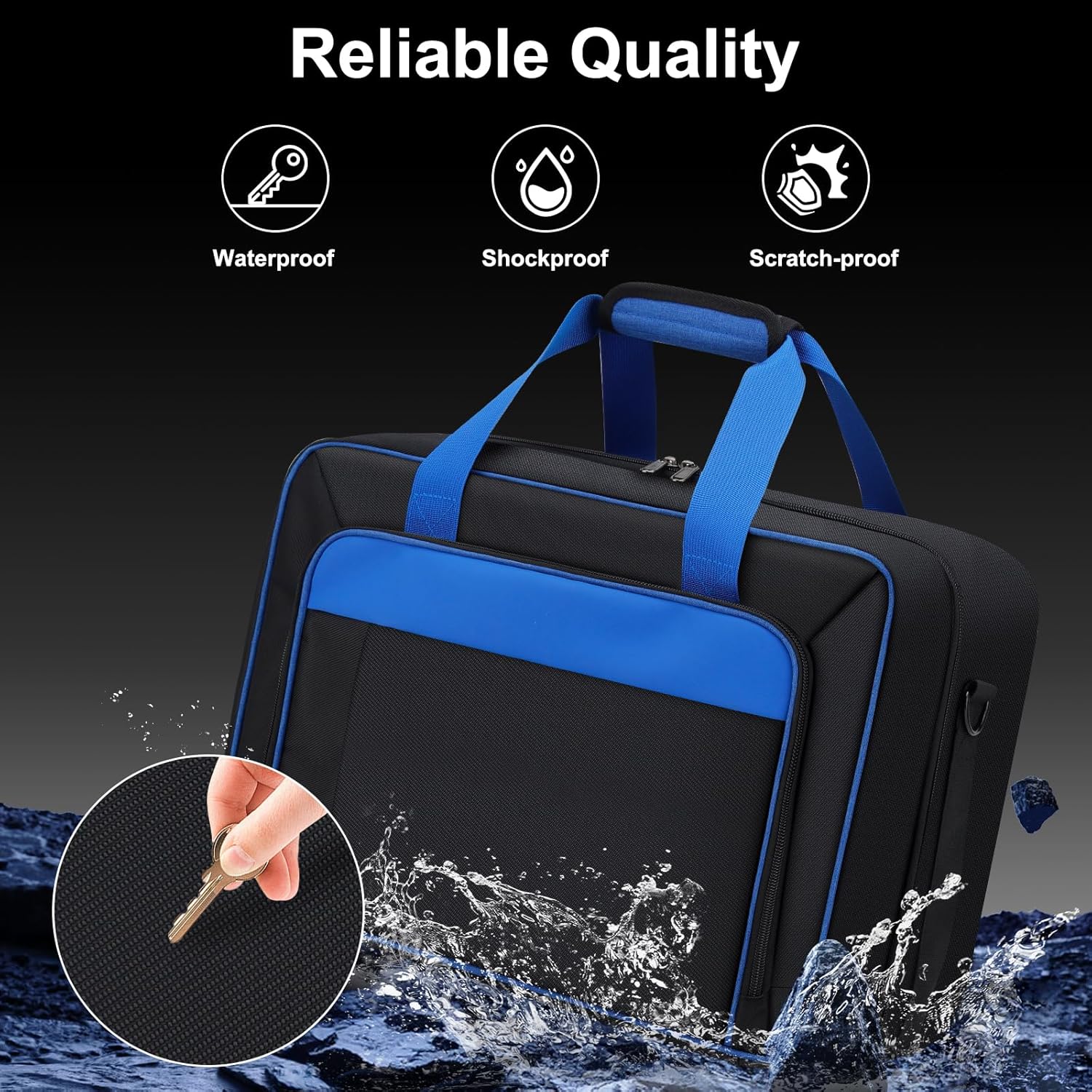 GDNasist Carrying Case Fit for PS5, Travel Thickened Protective Bag Compatible with Playstation 5 Console, Headset, PS5 Controller, Game Discs, and Gaming Accessories - Image 5