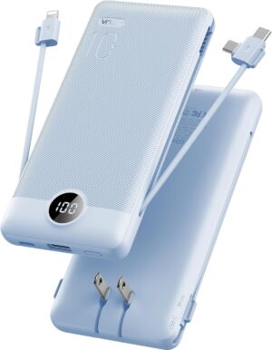 VRURC Portable Charger Built-in Cab...