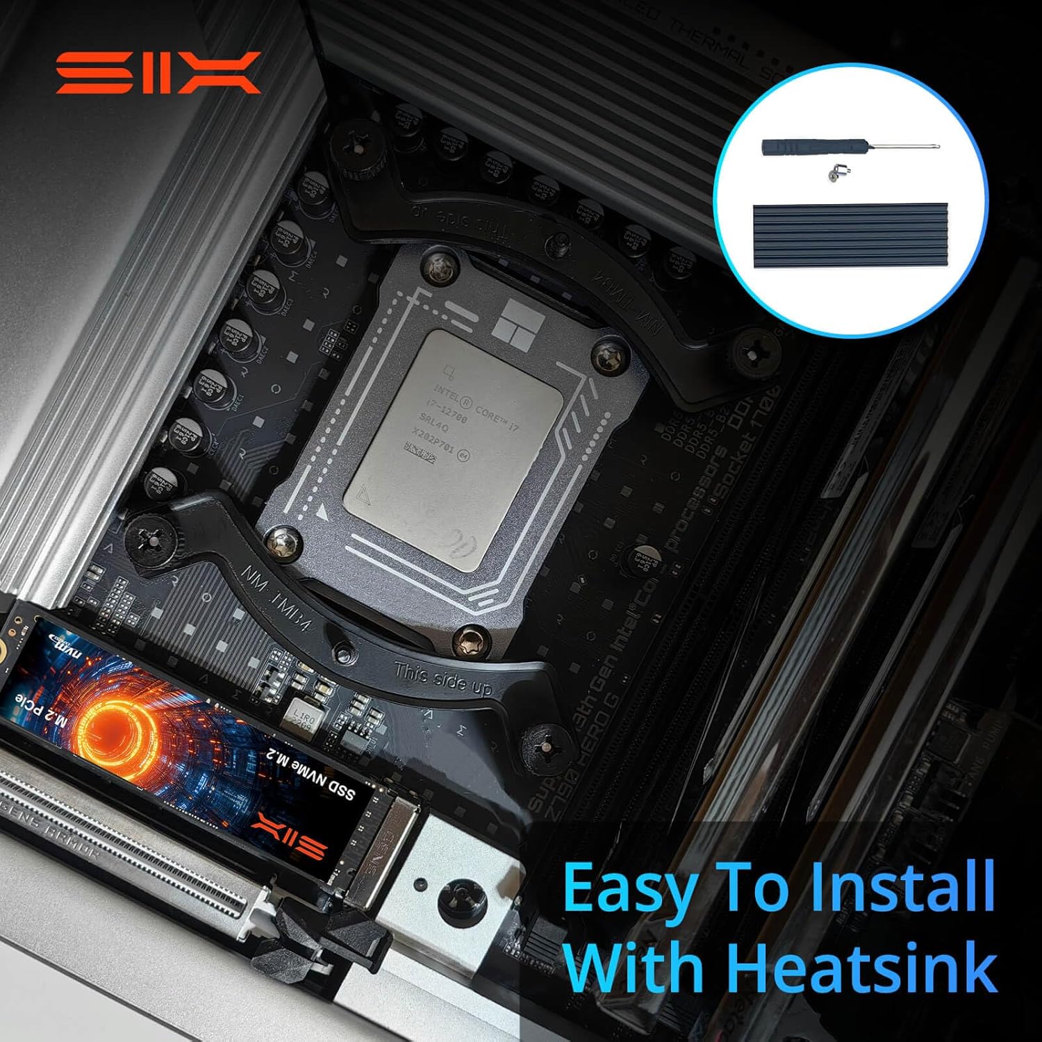 SIX NVME M.2 SSD PCIe 4.0-1TB m.2 2280 ssd, Read UP to 7350MB/s 1TB for Gaming PS5 Memory Storage Expansion with Heatsink, Internal Solid State Hard Drive PCIe gen 4x4 Nvme for Laptop Desktop pc - Image 7