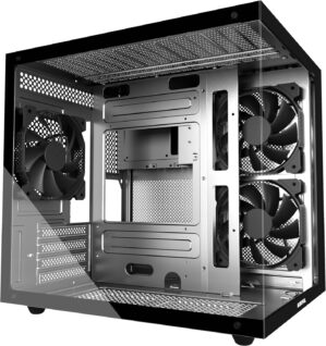 MOROVOL MATX PC Case,270° Panorami...