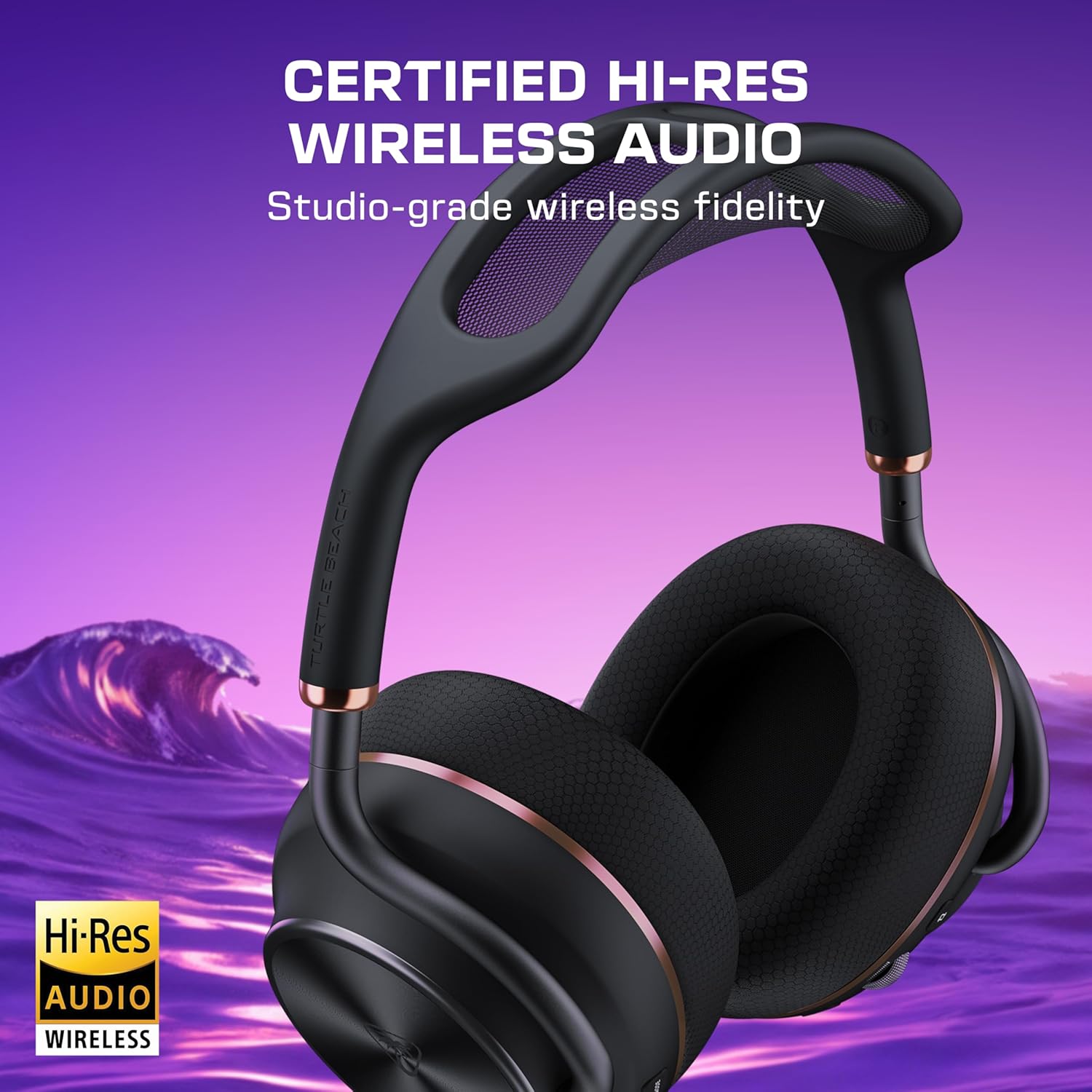 Turtle Beach Stealth Pro II Premium Multiplatform Wireless Gaming Headset for PC, PlayStation 5, PS4, Hi-Res 24-bit Audio, Noise Cancellation, Rechargeable Battery, Bluetooth, Boom Mic, Black - Image 2