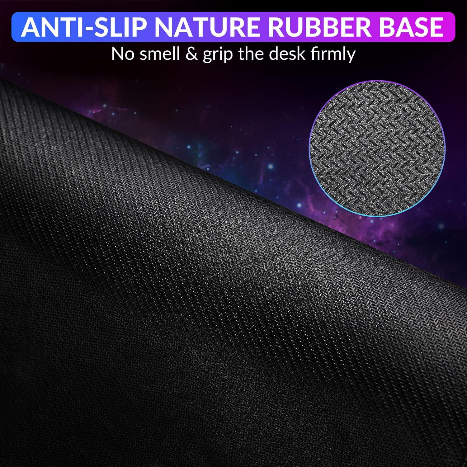 Gimars RGB Mouse Pad with Wrist Rest Support, 12 x 10 in Extra Large Ergonomic Gaming Mouse Pad with 10 LED Lighting Modes, Non-Slip Rubber Base for PC Gaming & Office - Image 7