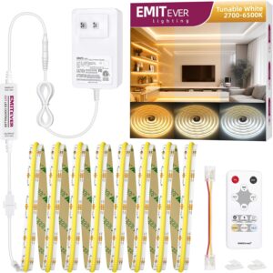 EMITEVER COB LED Strip Light Tunabl...