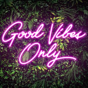 Kavaas Good Vibes Only Neon Signs f...