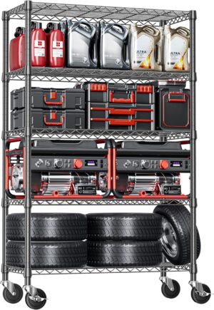 IZEUK 5-Tier Adjustable Heavy Duty ...