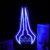 Cool Sci-Fi Energy Blade Neon Sign, Glow Double Blade Neon Light Wall Decor, USB Powered Gaming Neon Lamp for Gamer Room Bedroom Man Cave Teen Boy Space, Unique Novelty Gift for Video Game Lovers Men Boys