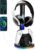 PS5 Controller Charging Station with RGB Headphone Stand, PS5 Controller Charger Holder with 2 USB Port, Headset Stand for PlayStation 5 & DualSense Edge Controllers Charging Dock