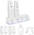 4-in-1 Charging Station for Wii&Wii U Remote Controller,Charger with 4 Rechargeable Battery Packs (4 Port Charging Station+4 pcs 2800mAh Replacement Batteries+USB Cable),Remote Not Included