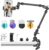 22″ Magic Arm w Clamp, Overhead Phone Mount, Desk Camera Mount w Articulating Friction Boom Arm Thread Adapter, for Phone Video Light Webcam Microphone Action Camera Content Creators