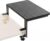 Desk Extender, 15-inch Clamp-On Desk Shelf, Height-Adjustable Desktop Shelf Organizer for Monitors Office and Gaming Accessories, Arm Support Table Extension, 44lbs Heavy Duty, Black