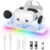 Charging Dock for Meta Quest 3S/3, Kinwin Magnetic Charging Station for Oculus Quest 3S/3 Accessories with RGB Light, Charging Stand for VR Headset & Controller with 2 Rechargeable Batteries (White)