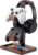 2-in-1 Solid Wood Headset Stand with Dual Game Controller Holder, Gaming Headphone Stand with Storage Base, 6 Joystick Sponge Rings and 8 Thumb Grips Gaming Equipment Accessories for Desk
