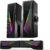 Computer Speakers for Desktop, Bluetooth & USB Input, USB Powered Gaming Stereo Speakers for PC Laptop Monitor, 6 Colorful RGB Modes, Detachable 2-in-1 Design (Package Only 2 Speaker)