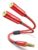 JSAUX Headphone Splitter 3.5mm, Audio Splitter 2 Female to 1 Male, Dual Headphone Adapter Compatible with PS4, PS5, Xbox, Nintendo Switch, PC Gaming Headsets, Phone, Tablet, Laptop and More-Red